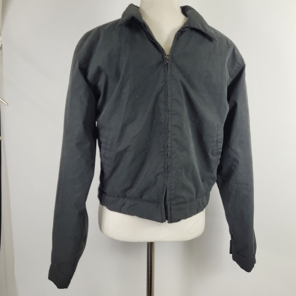 Dickies  Black Zip Front waterproof Kids Coat Size XL